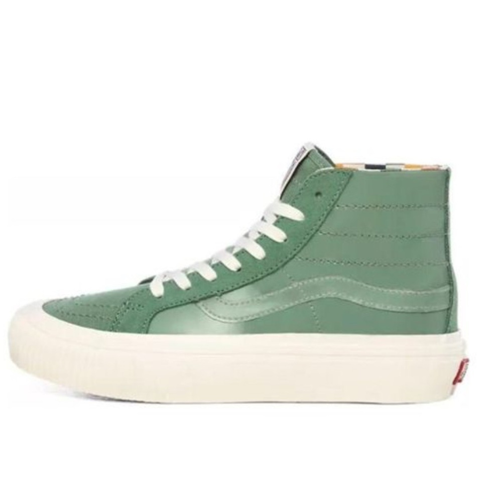 Rare Vans Green Karina Rozunko X Sk8-Hi Decon Sf 'Patent Hedge' High-Top
